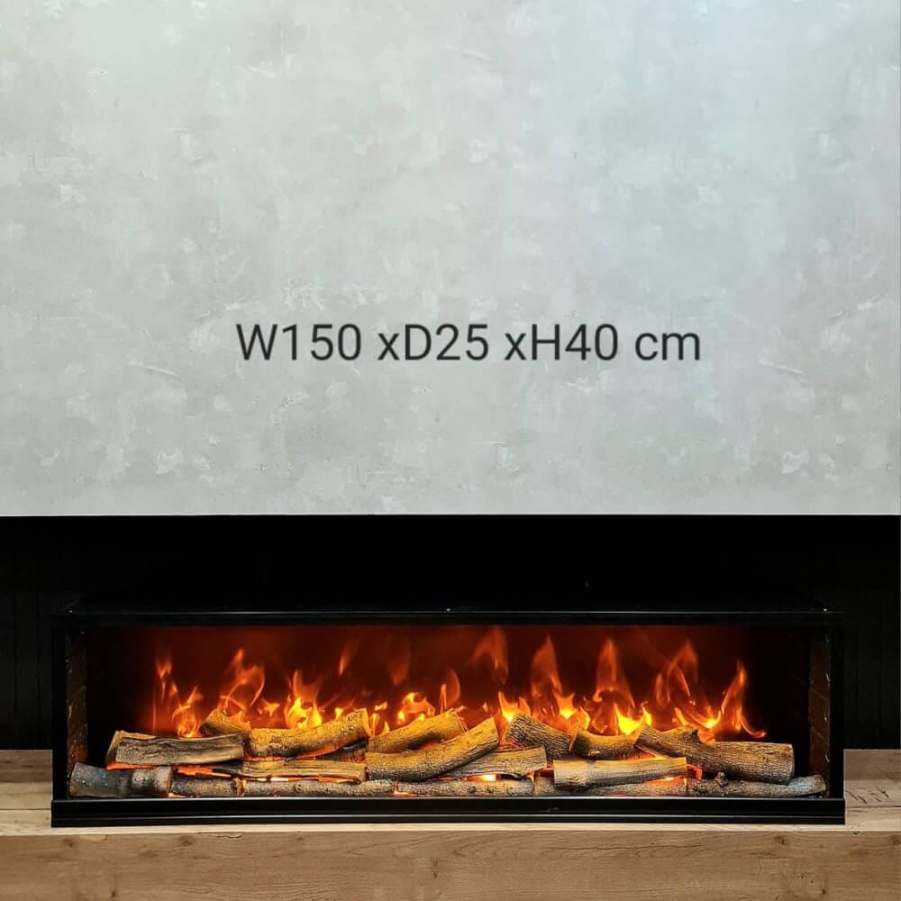 จอเตาผิงไฟฟ้า A.X FIREPLACES รุ่น AX-HP 6 ขนาด 150x25x40  ซม. ระบบไฟ LED _3