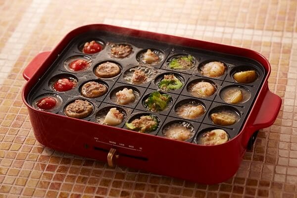 กระทะไฟฟ้าอเนกประสงค์ BRUNO COMPACT HOT PLATE BOE021-RD สีแดง_1