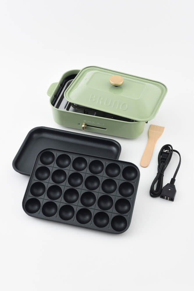 กระทะไฟฟ้าอเนกประสงค์ BRUNO COMPACT HOT PLATE BOE021-GGR สีเขียว_5