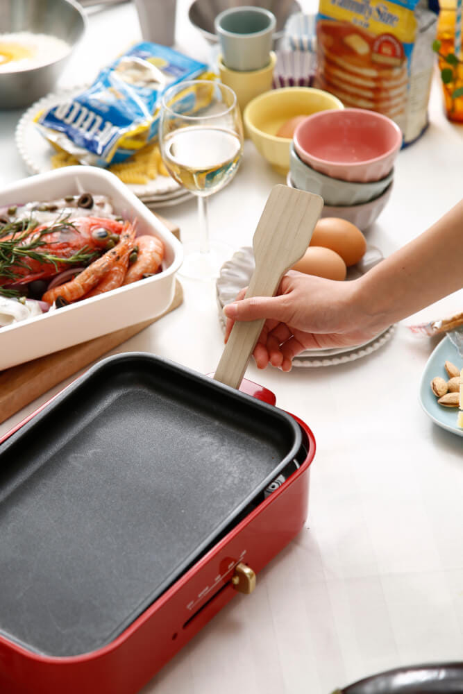กระทะไฟฟ้าอเนกประสงค์ BRUNO COMPACT HOT PLATE BOE021-RD สีแดง_5