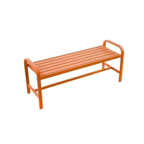 ม้านั่งสนามอะลูมิเนียม ARTGARDEN & DECOR รุ่น LOFT CHAIR ขนาด 125*42*52 ซม สีส้ม