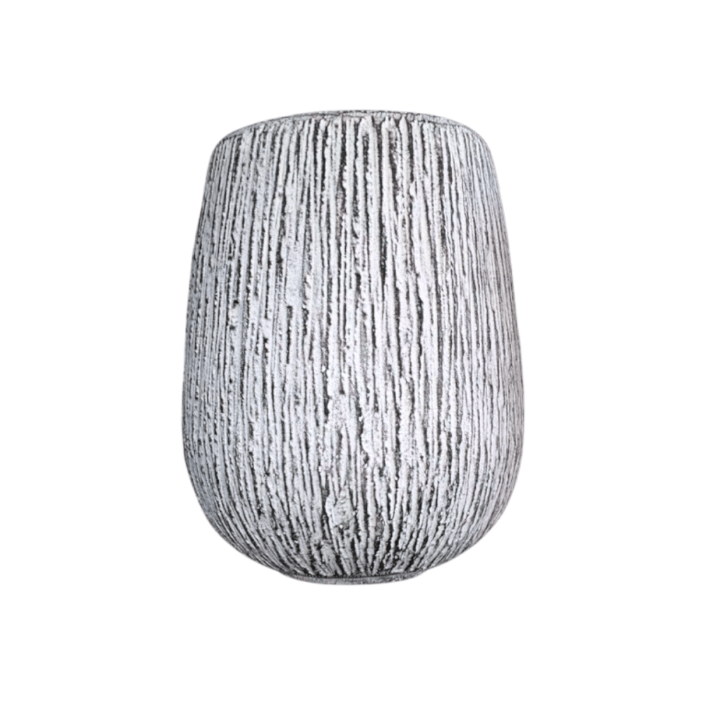 กระถางไฟเบอร์ซีเมนต์ ARTGARDEN & DECOR PFC-0053AZ DIA 26*26*40 CM. สีขาว