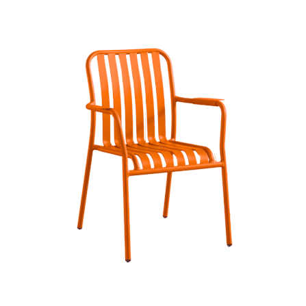 เก้าอี้สนามอะลูมิเนียม ARTGARDEN & DECOR รุ่น LOFT CHAIR ขนาด 62×62×85 ซม สีส้ม_0