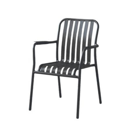 เก้าอี้สนามอะลูมิเนียม ARTGARDEN & DECOR รุ่น LOFT CHAIR ขนาด 62×62×85 ซม สีดำ_1