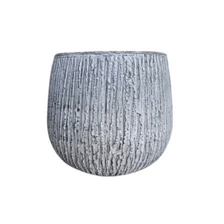 กระถางไฟเบอร์ซีเมนต์ ARTGARDEN & DECOR PFC-0052BZ DIA 30*30*33 CM. สีขาว_2