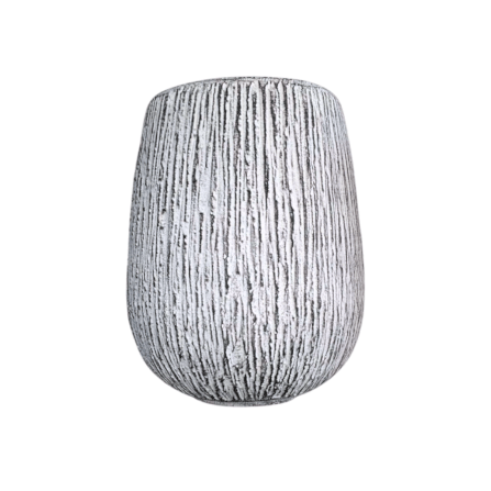 กระถางไฟเบอร์ซีเมนต์ ARTGARDEN & DECOR PFC-0053AZ DIA 26*26*40 CM. สีขาว_2