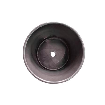 กระถางเซรามิกพร้อมขาไม้ ARTGARDEN & DECOR PCE-0002AB DIA 13*13*19 CM. สีดำ_3