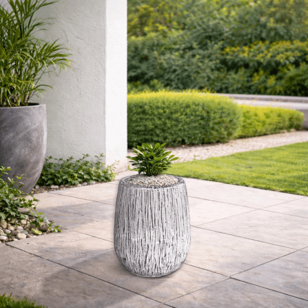 กระถางไฟเบอร์ซีเมนต์ ARTGARDEN & DECOR PFC-0053AZ DIA 26*26*40 CM. สีขาว_4