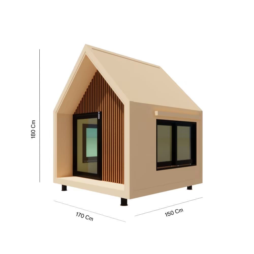 บ้านสัตว์เลี้ยง MUMU D&C PET HOUSE รุ่น NORDIC NEST 170X150X180 ซม._1