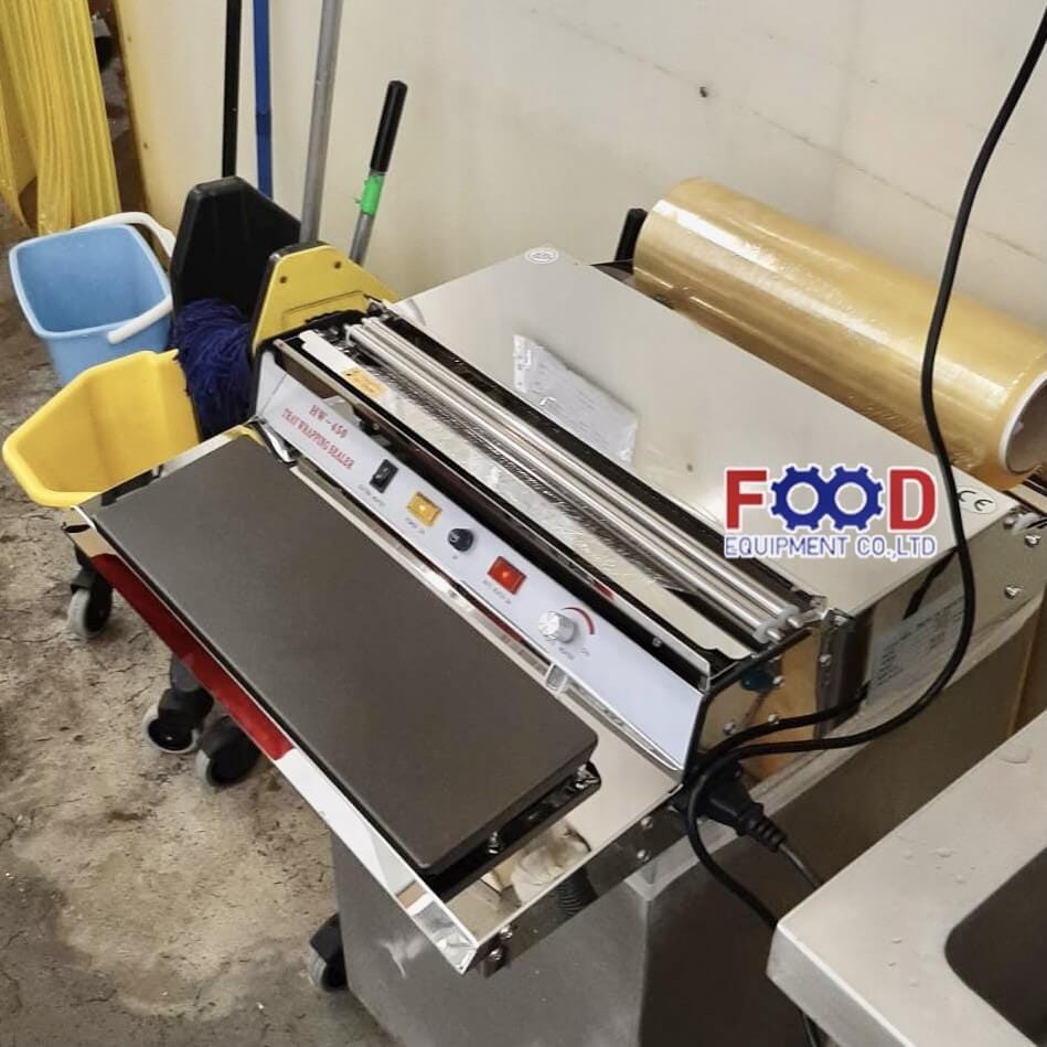 เครื่องห่อฟิล์มอาหาร FOOD EQUIPMENT รุ่น HW-450 สำหรับถาดอาหาร_3