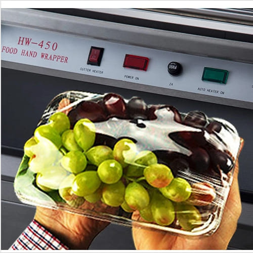 เครื่องห่อฟิล์มอาหาร FOOD EQUIPMENT รุ่น HW-450 สำหรับถาดอาหาร_6