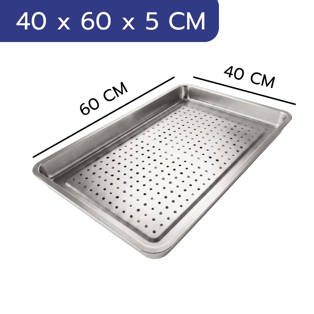 ถาดสแตนเลส เกรด 304 FOOD EQUIPMENT แบบเจาะรู ขนาด 40X60 ซม._2