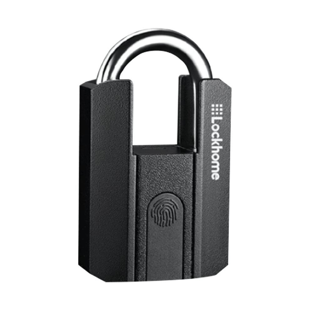 กุญแจคล้อง สแกนลายนิ้วมือ LOCKHOME รุ่น LH916  ปลดล็อกผ่านบลูทูธ สีดำ_1