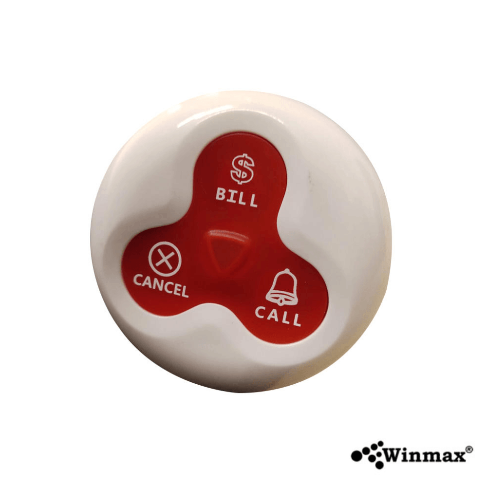ปุ่มกดเรียกคิว WINMAX K-H3-TR สีแดง