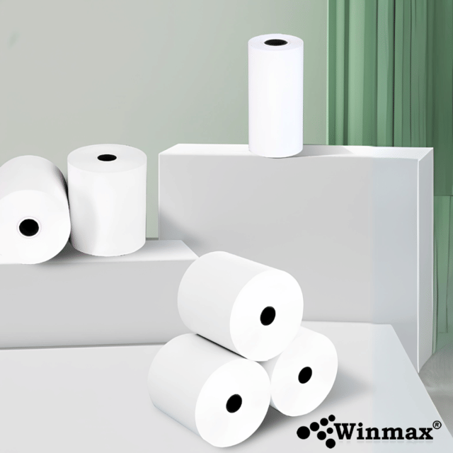 กระดาษความร้อน WINMAX P808 ขนาด 80*80 MM. 10 ม้วน