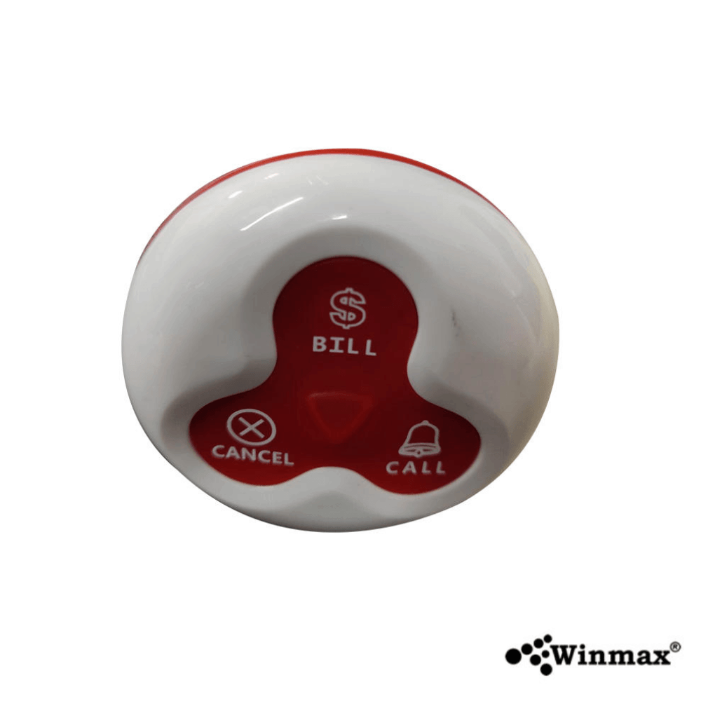ปุ่มกดเรียกคิว WINMAX K-H3-TR สีแดง