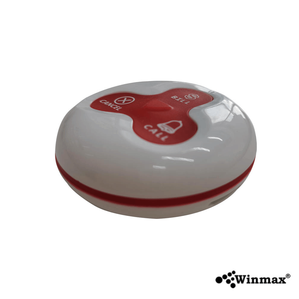 ปุ่มกดเรียกคิว WINMAX K-H3-TR สีแดง