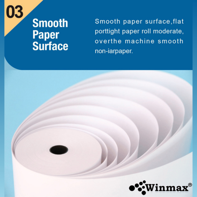 กระดาษความร้อน WINMAX P808 ขนาด 80*80 MM. 10 ม้วน