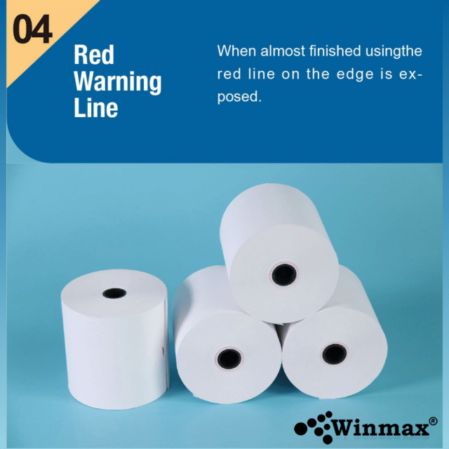 กระดาษความร้อน WINMAX P808 ขนาด 80*80 MM. 10 ม้วน