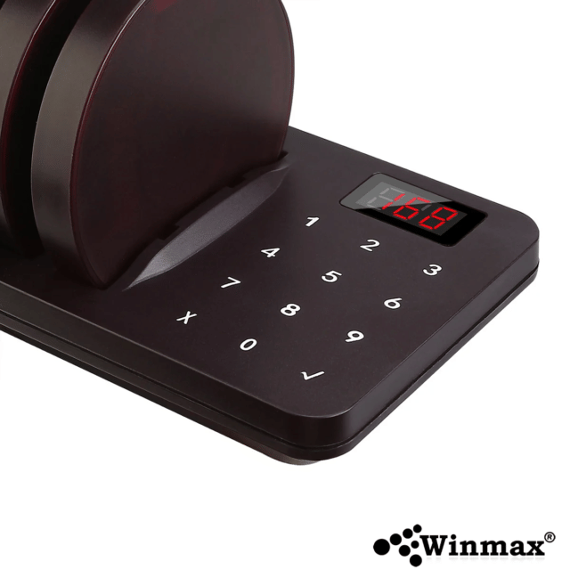 เครื่องเรียกคิวไร้สาย WINMAX จำนวน 10 คิว รุ่น P712 สีดำ_4