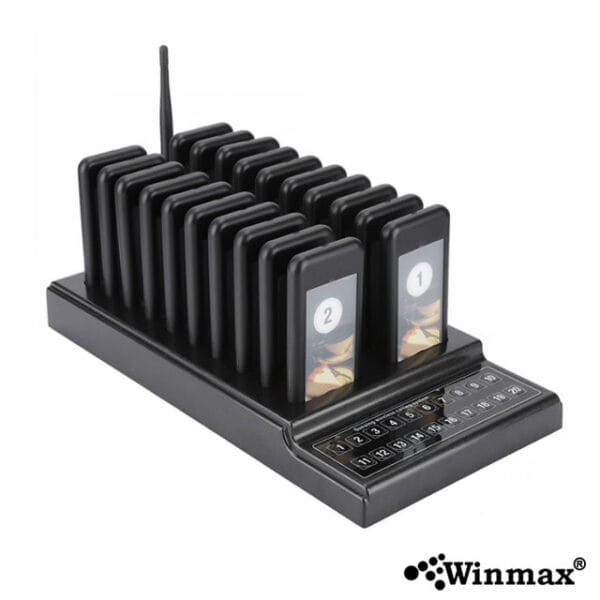 เครื่องเรียกคิวไร้สาย WINMAX รุ่น P730 รองรับ 20 คิว_0