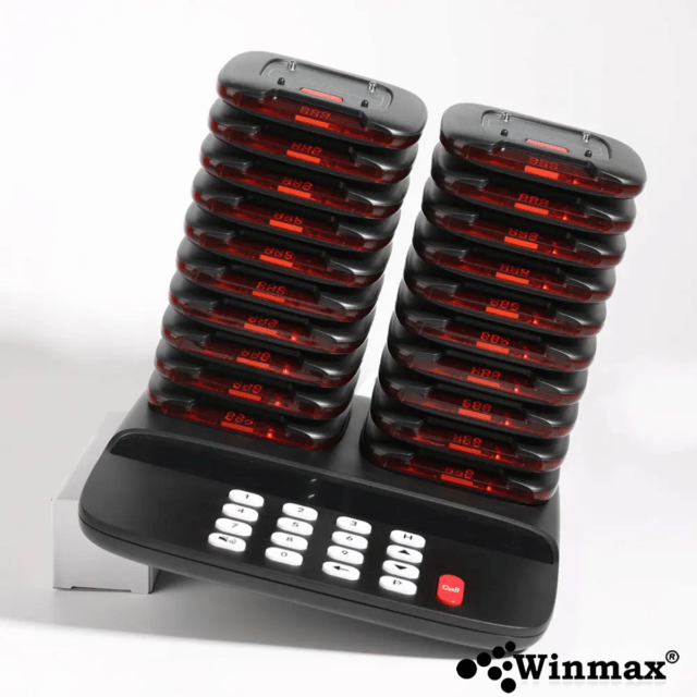 เครื่องเรียกคิวไร้สาย WINMAX จำนวน 20 คิว รุ่น P732 สีดำ_2