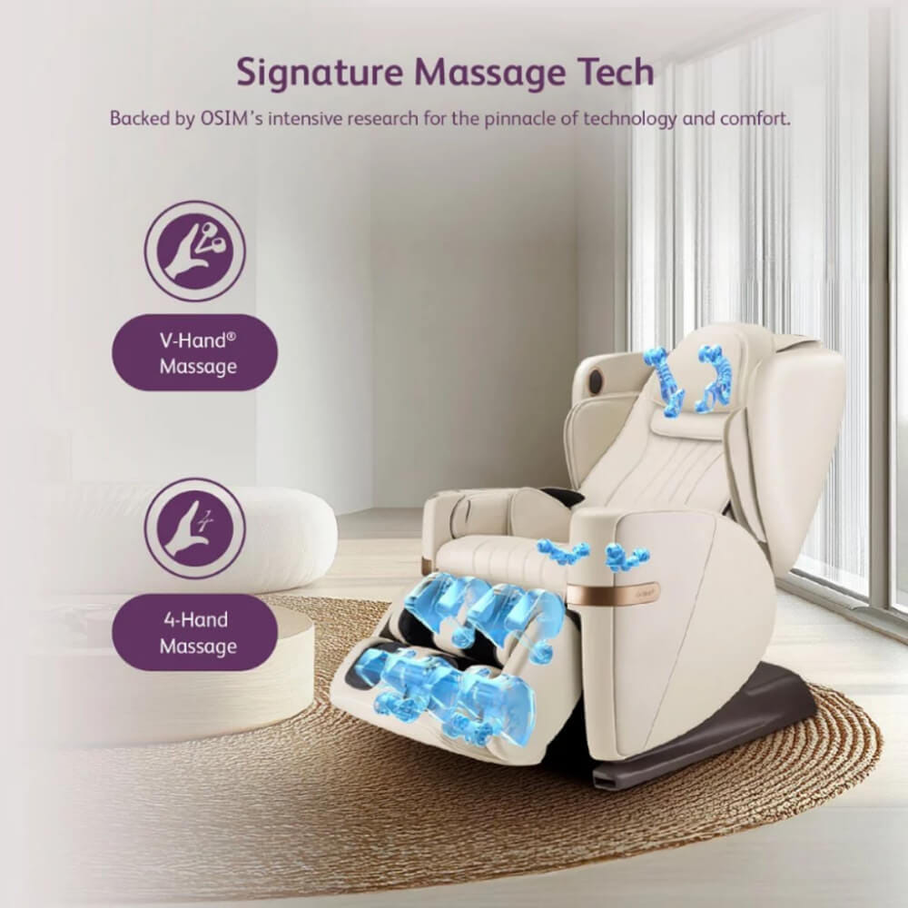 เก้าอี้นวดไฟฟ้า OSIM รุ่น UDIVINE V3 MASSAGE CHAIR เบจ