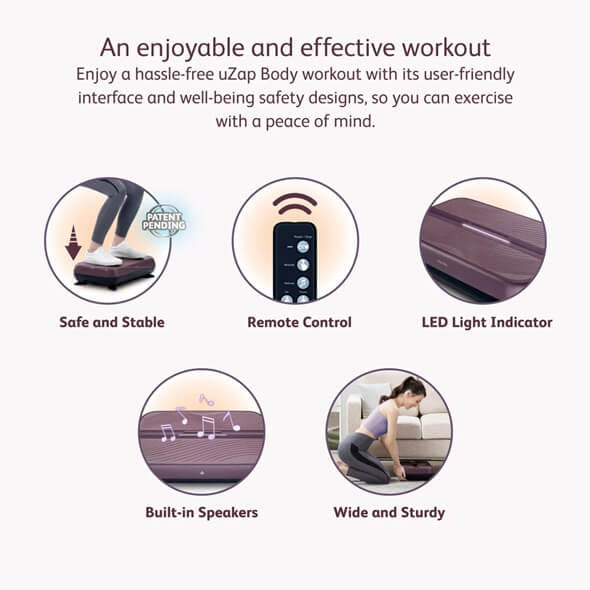 VIBRATION EXERCISE BOARD OSIM รุ่น UZAP BODY ม่วง