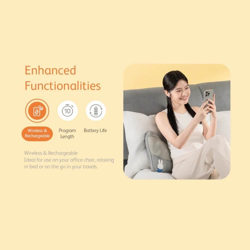 หมอนนวดอเนกประสงค์ OSIM รุ่น UCOZY DELITE เทา (สินค้าไม่มีลาย CHARECTER MIFFY)_2