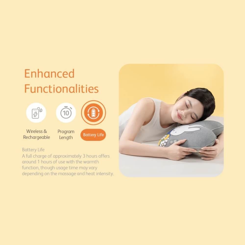 หมอนนวดอเนกประสงค์ OSIM รุ่น UCOZY DELITE เทา (สินค้าไม่มีลาย CHARECTER MIFFY)_4