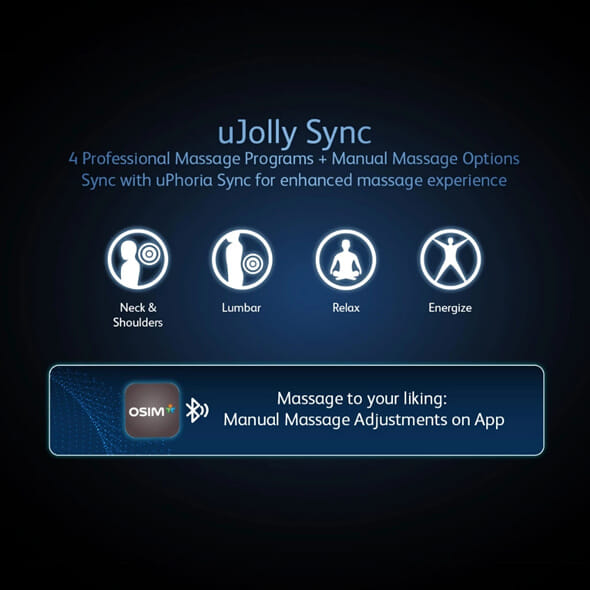 เบาะนวดไฟฟ้า OSIM รุ่น UJOLLY SYNC ดำ