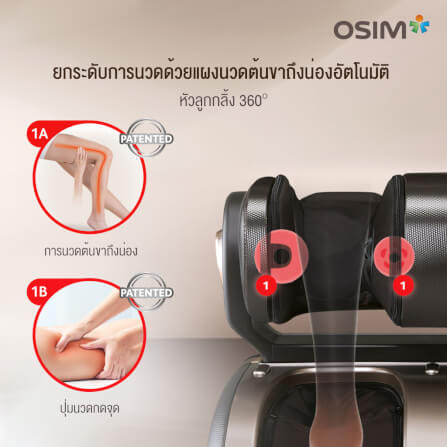 เครื่องนวดน่อง ต้นขา ฝ่าเท้า OSIM รุ่น USQUEEZ3 ดำ_1