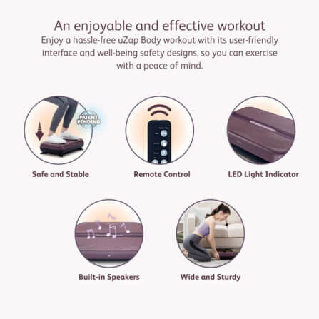 VIBRATION EXERCISE BOARD OSIM รุ่น UZAP BODY ม่วง_1