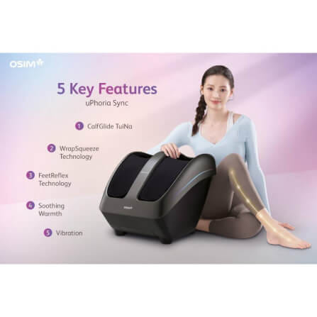 เครื่องนวดขาและเท้า OSIM รุ่น UPHORIA SYNC ดำ_2