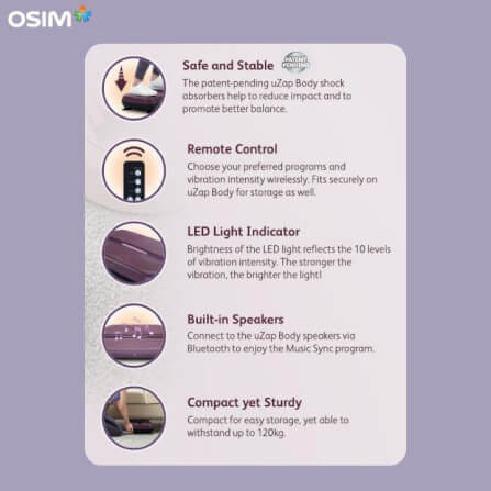 VIBRATION EXERCISE BOARD OSIM รุ่น UZAP BODY ม่วง_3