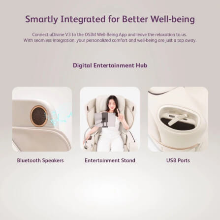 เก้าอี้นวดไฟฟ้า OSIM รุ่น UDIVINE V3 MASSAGE CHAIR เบจ_4