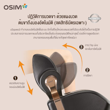 เครื่องนวดน่อง ต้นขา ฝ่าเท้า OSIM รุ่น USQUEEZ3 ดำ_7