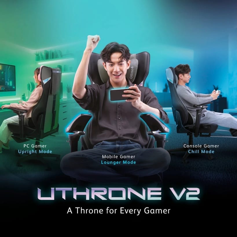 เก้าอี้เกมมิ่ง พร้อมระบบนวด OSIM UTHRONE V2 GAMING MASSAGE CHAIR ดำ_10