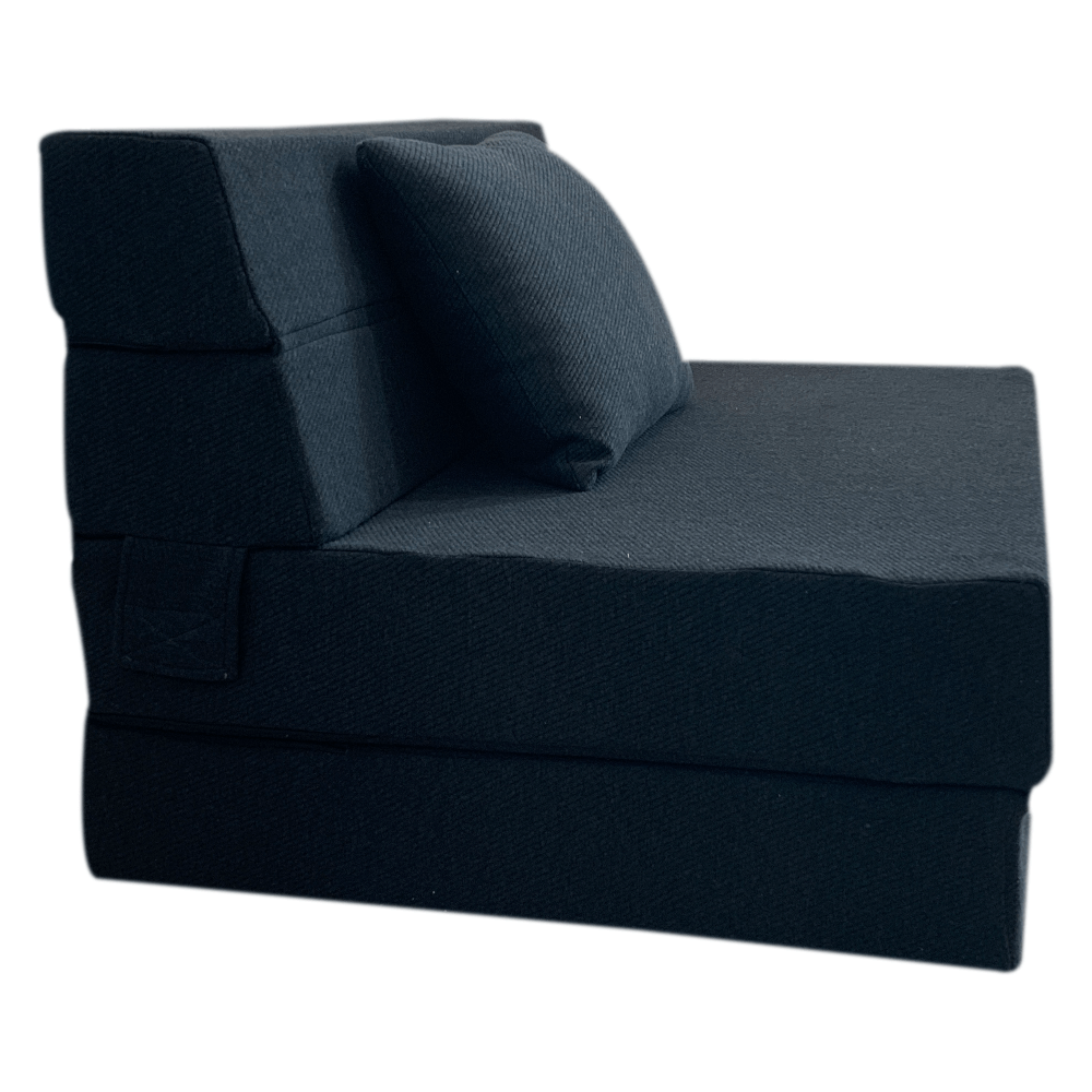 โซฟาเบดโฟมหนาแน่นพิเศษ ZLEEP O’CLOCK รุ่น SOFA IN BOX หนา 6 นิ้ว ขนาด 99 × 203 × 15 ซม. สีดำ_3