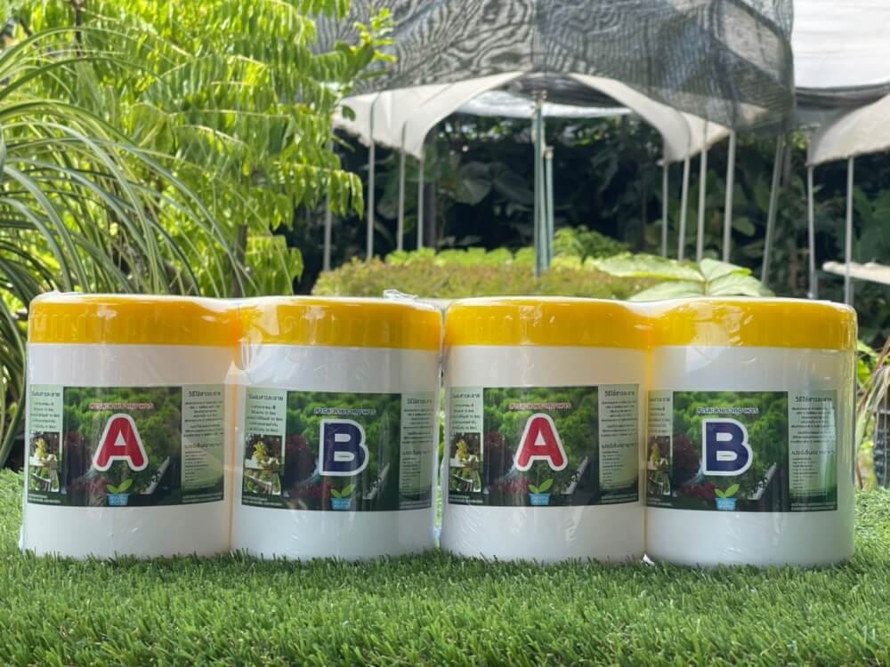 ปุ๋ยไฮโดรโปนิกส์ HYDROHOBBY AB 10 ลิตร (ชนิดผง)