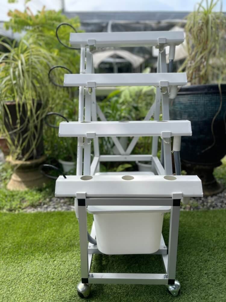 ชุดอุปกรณ์ปลูกผักไฮโดรโปนิกส์ HYDROHOBBY SR แบบ 50 CM. 4 รางปลูก