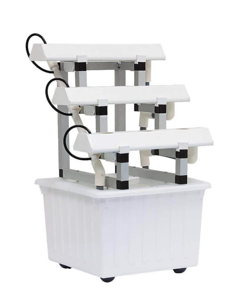 ชุดอุปกรณ์ปลูกผักไฮโดรโปนิกส์ HYDROHOBBY SR MINI แบบ 50 CM. 3 รางปลูก