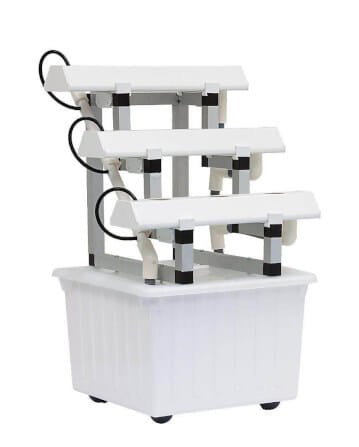 ชุดอุปกรณ์ปลูกผักไฮโดรโปนิกส์ HYDROHOBBY SR MINI แบบ 50 CM. 3 รางปลูก_3