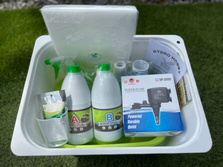 ชุดอุปกรณ์ปลูกผักไฮโดรโปนิกส์ HYDROHOBBY SR แบบ 50 CM. 4 รางปลูก_4