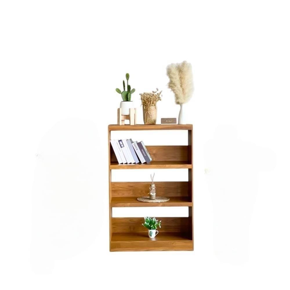 ตู้โล่ง 3 ชั้น NAPATCHA FURNITURE ไม้สักแท้ ขนาด 80X35X120 ซม. สีไม้สัก_0