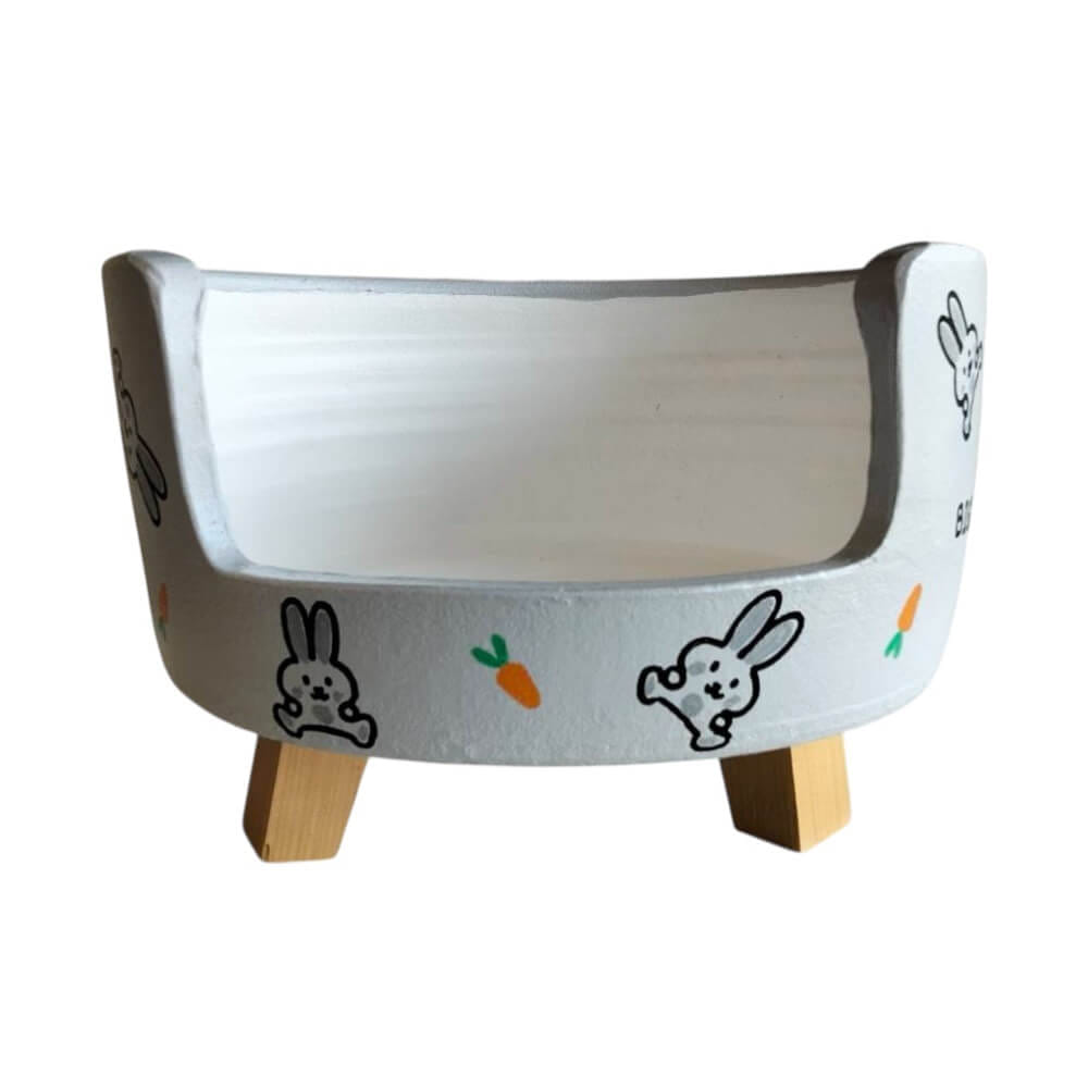 ที่นอนสัตว์เลี้ยง BIGBOXDESIGN รุ่น โซฟาดินเซรามิก ขนาด 14 นิ้ว สีเทา-ลายกระต่าย