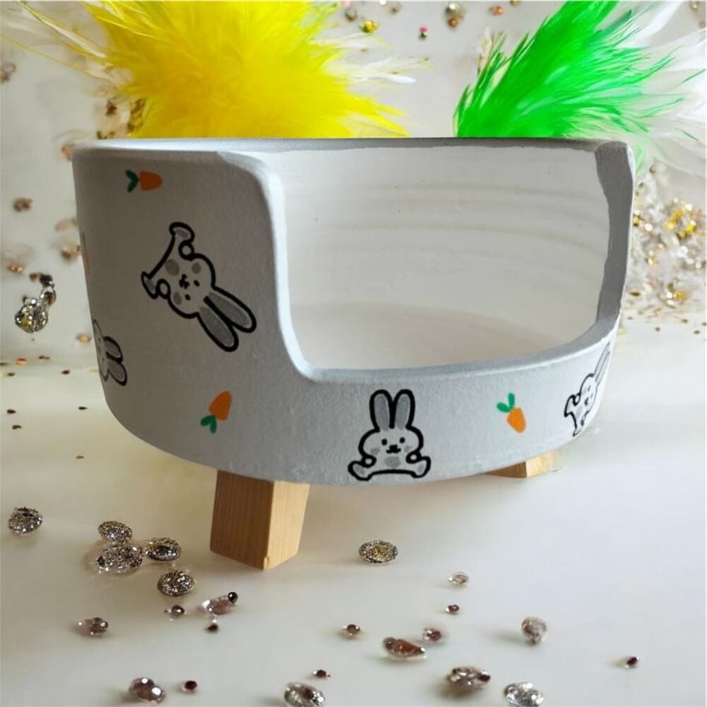 ที่นอนสัตว์เลี้ยง BIGBOXDESIGN รุ่น โซฟาดินเซรามิก ขนาด 14 นิ้ว สีเทา-ลายกระต่าย_1