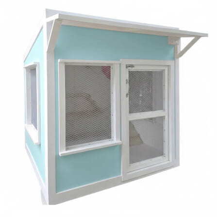 บ้านสัตว์เลี้ยง BIGBOXDESIGN รุ่น บ้านกระต่าย-ST02 ขนาด 120X120X120 ซม. สีฟ้า-BONNIE BELLE พร้อมบันไดปีนป่ายของกระต่าย_2