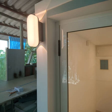 บ้านสัตว์เลี้ยง BIGBOXDESIGN รุ่น บ้านกระจก-B03 ขนาด 120X200X180CM. สีฟ้า-COOL COLLECTED รองรับการติดแอร์_4