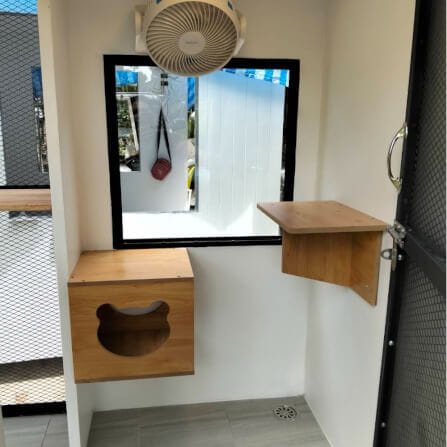 บ้านสัตว์เลี้ยง BIGBOXDESIGN รุ่น บ้านแบ่งโซน-BOXSTEEL04 ขนาด 150X120X200CM. สีเขียว-TERRA VALE พร้อมตะแกรงเหล็กฉีก+มุ้งลวด_5